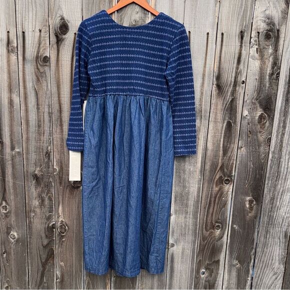 Rabbit Rabbit Rabbit Vintage Long Sleeve Button Front Denim Dress Petite Size 6 - Picture 11 of 14